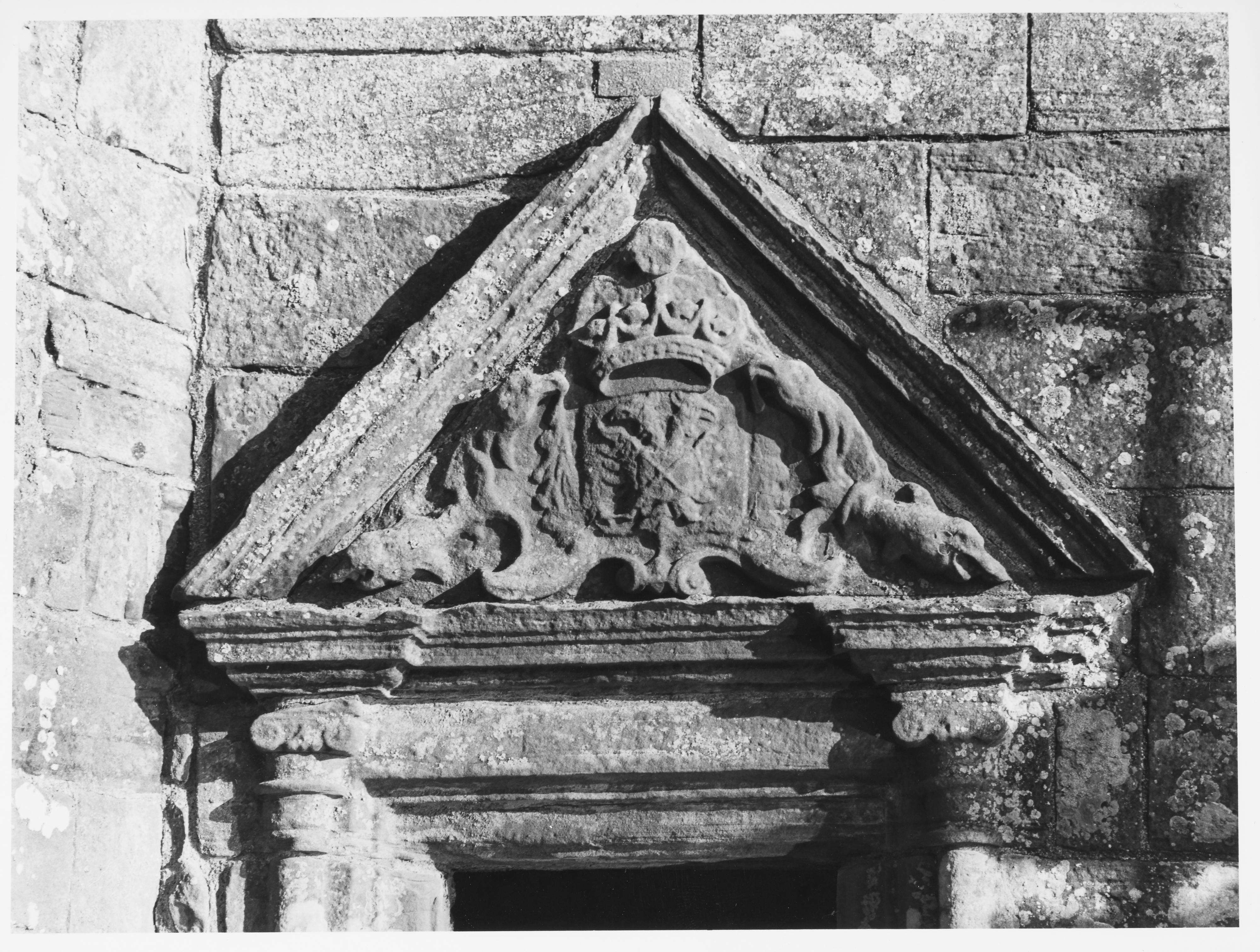 East range wall detail at Caerlaverock Castle