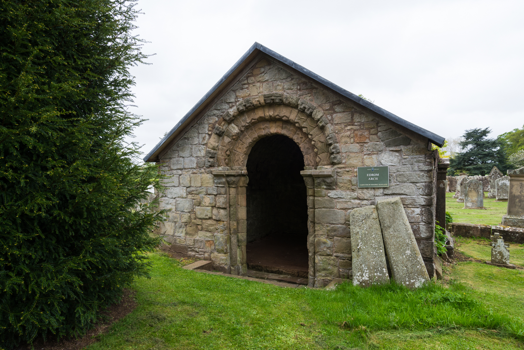 Close up view of Edrom Church