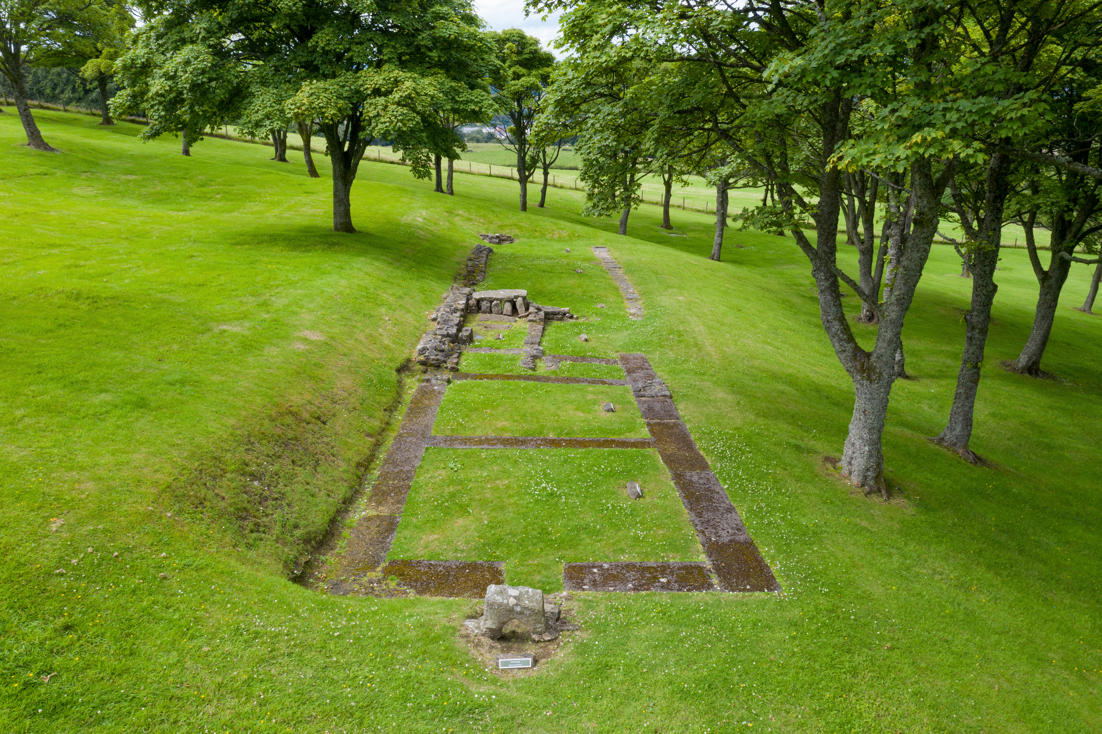 Archaeological Remains of a Roman fort along the Antonine Wall